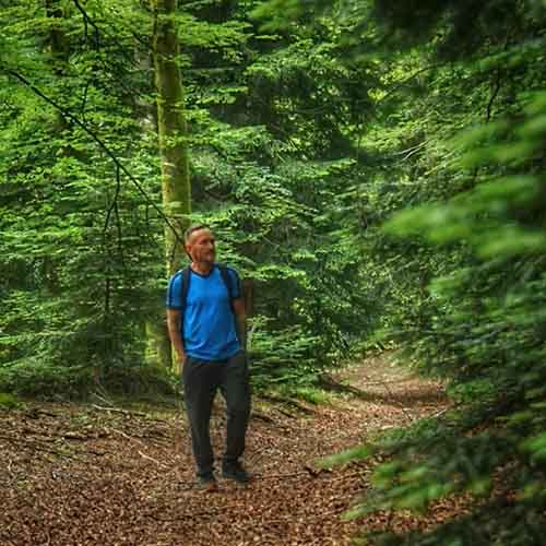 Marche lente et contemplative en forêt pour une reconnexion sensorielle profonde - Sylvothérapie.
